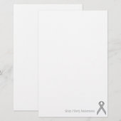 Papeterie Ribbon gris/gris standard par Kenneth Yoncich (Devant / Derrière)