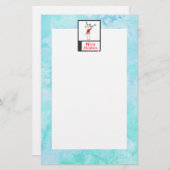 Papeterie Rindeer De Noël Dans Un Gros Chaud (Devant / Derrière)