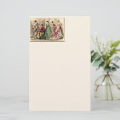 Papeterie Robe Victorienne Avec Bow Rose (Debout devant)