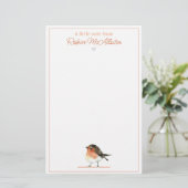 Papeterie Robin Orange mignon - Simple Élégant (Debout devant)