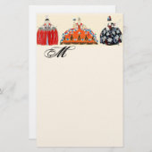 PAPETERIE ROCOCO LADİES MODE COSTUME DESIGNER MONOGRAMME (Devant / Derrière)