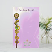 PAPETERIE RODE D'ASCLEPIUS 7 CHAKRAS, YOGA, ÉNERGIE SPIRITUE (Debout devant)