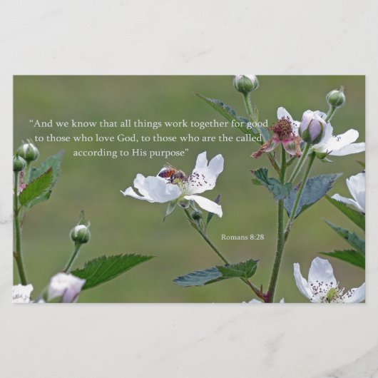 Papeterie Romains 8:28 (Devant)