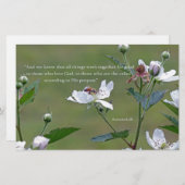 Papeterie Romains 8:28 (Devant / Derrière)