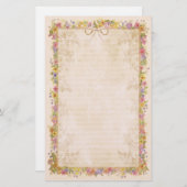 Papeterie Romance du printemps - pêche (Devant / Derrière)