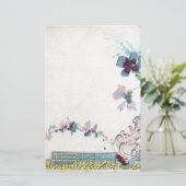 Papeterie ROMANTİCA Fleurs de mariage élégantes, Pansies Bla (Debout devant)