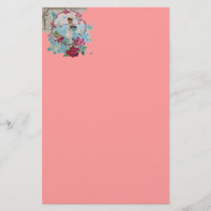 Papeterie ROMANTİCA, rose rouge bleu