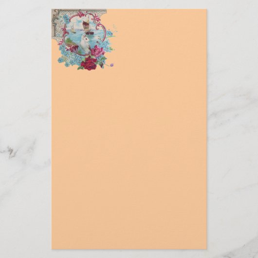 Papeterie ROMANTİCA, rose rouge bleu (Devant)