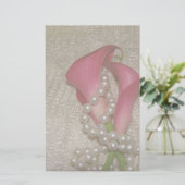Papeterie romantique Calla Lilies & Perles (Debout devant)