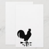 Papeterie Rooster de Weathervane (Devant / Derrière)