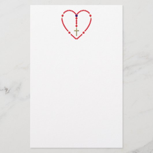 Papeterie Rosaire (Roses rouges et bleus) (Devant)