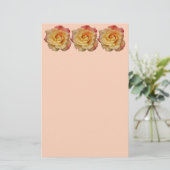 Papeterie Rose Beautiful Pink and Yellow Floral (Debout devant)