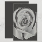 Papeterie Rose blanche (Devant / Derrière)