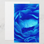 Papeterie Rose bleu (Devant / Derrière)