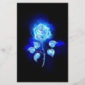 Papeterie Rose bleu brûlant (Devant)