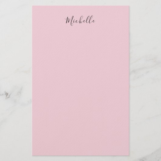 Papeterie Rose Clair Professionnel Écriture Manuscrite Class (Devant)