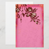 Papeterie rose de crème orange de la (Devant / Derrière)