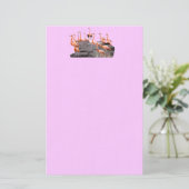 Papeterie rose de Flamant rose (Debout devant)