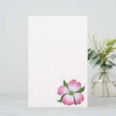 Papeterie rose de fleur de cornouiller (Debout devant)