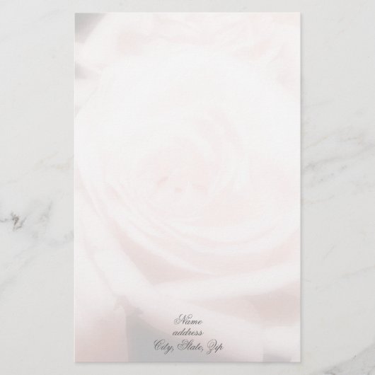 Papeterie Rose de rose stationnaire (Devant)