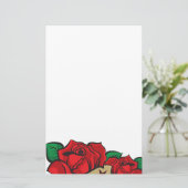 Papeterie Rose de tatouage stationnaire (Debout devant)