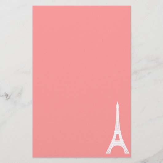 Papeterie Rose de Tour Eiffel (Devant)