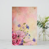 Papeterie Rose et Fleur sauvage (Debout devant)