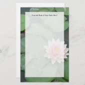 Papeterie Rose et vert Lily Pad jolie photo (Devant / Derrière)