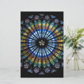 Papeterie rose fenêtre cathédrale strasbourg (Debout devant)