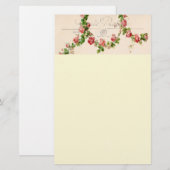 Papeterie rose français (Devant / Derrière)