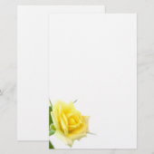 Papeterie Rose jaune (Devant / Derrière)