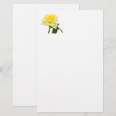 Papeterie Rose jaune (Devant / Derrière)
