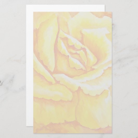 Papeterie Rose jaune (Devant / Derrière)