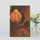 Papeterie Rose jaune vintage (Debout devant)
