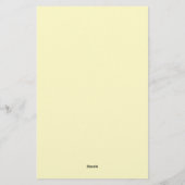 Papeterie Rose jaune vintage (Dos)