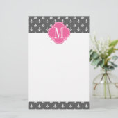 Papeterie Rose nautique Girly de charbon de bois d'Ancres (Debout devant)