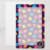 Papeterie Rose Neon (Devant / Derrière)