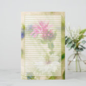 Papeterie Rose Nigella Flower Photographie Victorian Lined (Debout devant)