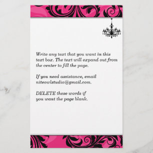 Papeterie Rose, Noir, Lustre blanc, Rouleaux