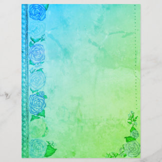 Papeterie Rose Rêveuse (Bleu/Vert)