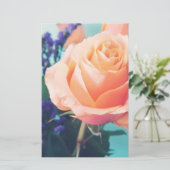 Papeterie rose rose et jaune avec fond de menthe (Debout devant)