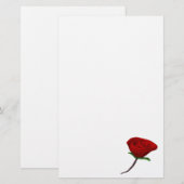 Papeterie Rose rouge (Devant / Derrière)