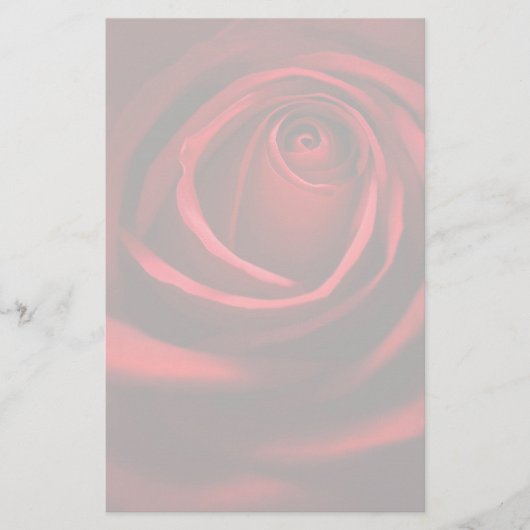 Papeterie Rose rouge stationnaire (Devant)