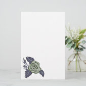 Papeterie Rose vert foncé (Debout devant)