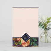 Papeterie Roses anciennes Monogramme (Debout devant)