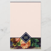 Papeterie Roses anciennes Monogramme (Devant)