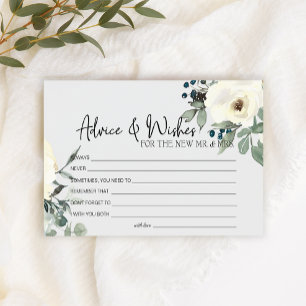 Papeterie Roses blanches d'ivoire Floral Souhaite Mariage