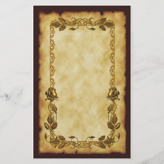 Papeterie Roses de Nouveau d'art (Devant)