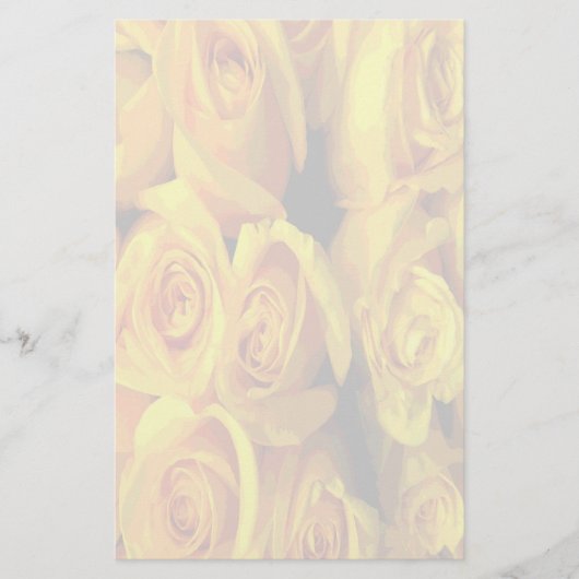 Papeterie Roses jaunes foncées (Devant)