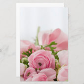 Papeterie Roses Mariages roses (Devant / Derrière)